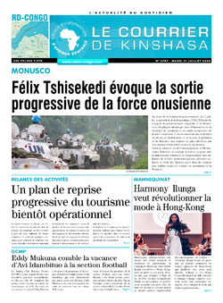 Les Dépêches de Brazzaville : Édition le courrier de kinshasa du 21 juillet 2020