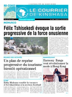 Les Dépêches de Brazzaville : Édition brazzaville du 21 juillet 2020