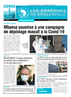 Les Dépêches de Brazzaville : Édition brazzaville du 24 juillet 2020