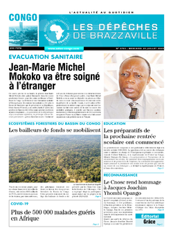 Les Dépêches de Brazzaville : Édition brazzaville du 29 juillet 2020