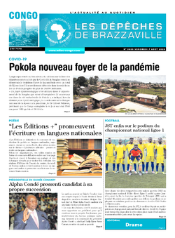 Les Dépêches de Brazzaville : Édition brazzaville du 07 août 2020