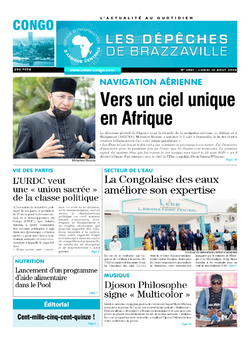 Les Dépêches de Brazzaville : Édition brazzaville du 10 août 2020