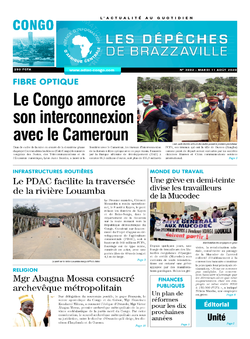 Les Dépêches de Brazzaville : Édition brazzaville du 11 août 2020