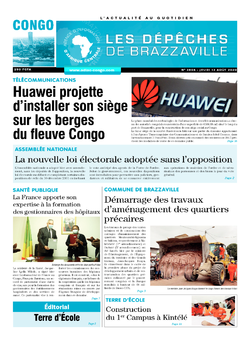 Les Dépêches de Brazzaville : Édition brazzaville du 13 août 2020
