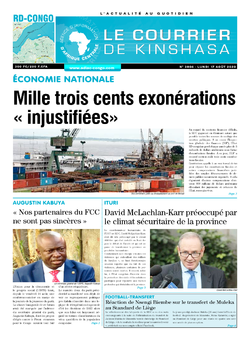 Les Dépêches de Brazzaville : Édition le courrier de kinshasa du 17 août 2020
