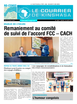 Les Dépêches de Brazzaville : Édition le courrier de kinshasa du 18 août 2020