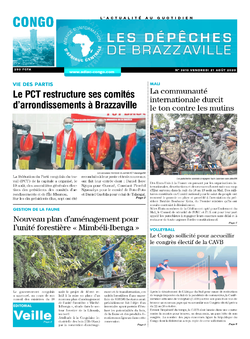 Les Dépêches de Brazzaville : Édition brazzaville du 21 août 2020