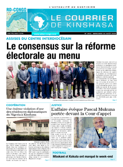Les Dépêches de Brazzaville : Édition le courrier de kinshasa du 26 août 2020