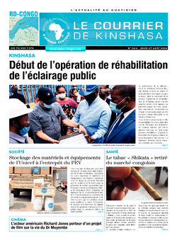 Les Dépêches de Brazzaville : Édition le courrier de kinshasa du 27 août 2020