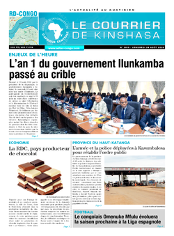 Les Dépêches de Brazzaville : Édition brazzaville du 28 août 2020