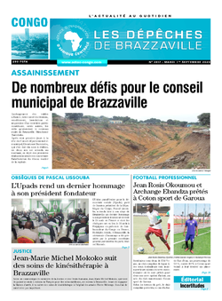 Les Dépêches de Brazzaville : Édition brazzaville du 01 septembre 2020