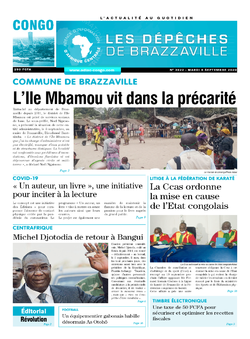 Les Dépêches de Brazzaville : Édition brazzaville du 08 septembre 2020