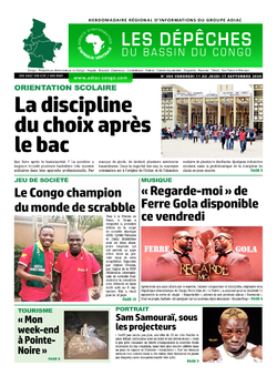 Les Dépêches de Brazzaville : Édition du 6e jour du 12 septembre 2020