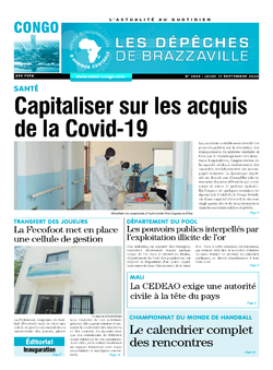 Les Dépêches de Brazzaville : Édition brazzaville du 17 septembre 2020