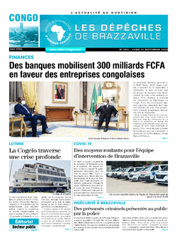 Les Dépêches de Brazzaville : Édition brazzaville du 21 septembre 2020