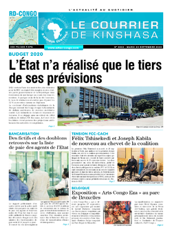 Les Dépêches de Brazzaville : Édition brazzaville du 22 septembre 2020