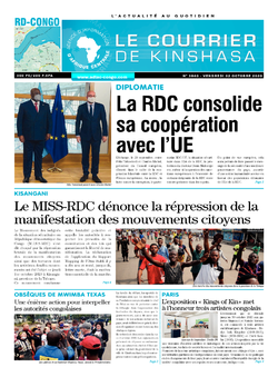 Les Dépêches de Brazzaville : Édition le courrier de kinshasa du 02 octobre 2020