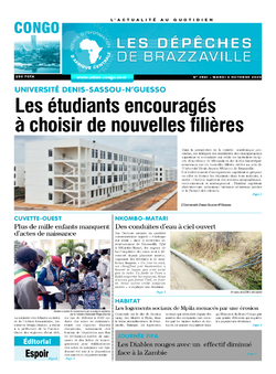 Les Dépêches de Brazzaville : Édition brazzaville du 06 octobre 2020
