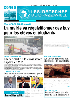 Les Dépêches de Brazzaville : Édition brazzaville du 08 octobre 2020
