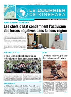 Les Dépêches de Brazzaville : Édition brazzaville du 09 octobre 2020