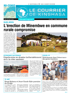 Les Dépêches de Brazzaville : Édition brazzaville du 12 octobre 2020