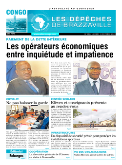 Les Dépêches de Brazzaville : Édition brazzaville du 13 octobre 2020