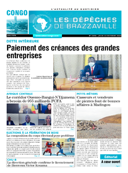 Les Dépêches de Brazzaville : Édition brazzaville du 22 octobre 2020