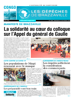 Les Dépêches de Brazzaville : Édition brazzaville du 28 octobre 2020
