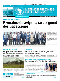 Les Dépêches de Brazzaville : Édition brazzaville du 30 octobre 2020
