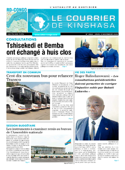Les Dépêches de Brazzaville : Édition brazzaville du 05 novembre 2020