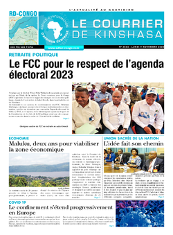 Les Dépêches de Brazzaville : Édition brazzaville du 09 novembre 2020