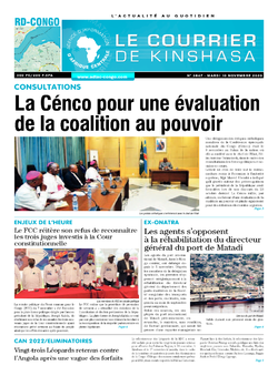 Les Dépêches de Brazzaville : Édition brazzaville du 10 novembre 2020