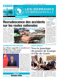 Les Dépêches de Brazzaville : Édition brazzaville du 16 novembre 2020