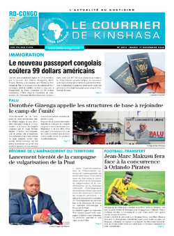Les Dépêches de Brazzaville : Édition brazzaville du 17 novembre 2020