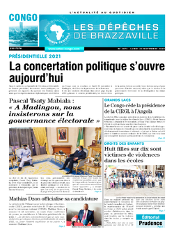 Les Dépêches de Brazzaville : Édition brazzaville du 23 novembre 2020