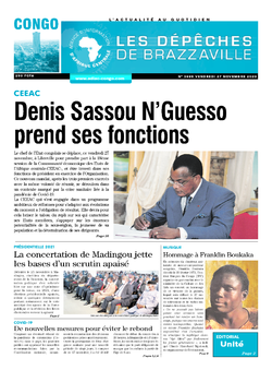 Les Dépêches de Brazzaville : Édition brazzaville du 27 novembre 2020