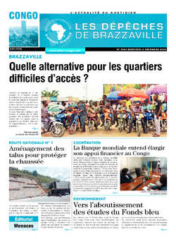 Les Dépêches de Brazzaville : Édition brazzaville du 02 décembre 2020