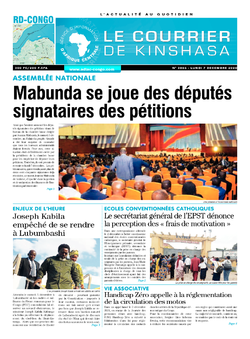 Les Dépêches de Brazzaville : Édition brazzaville du 07 décembre 2020