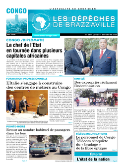 Les Dépêches de Brazzaville : Édition brazzaville du 14 décembre 2020