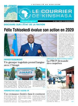 Les Dépêches de Brazzaville : Édition brazzaville du 15 décembre 2020