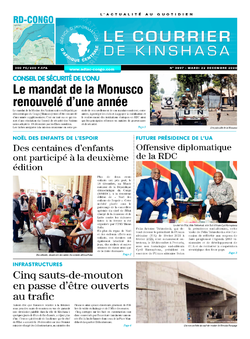 Les Dépêches de Brazzaville : Édition brazzaville du 22 décembre 2020