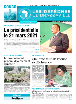 Les Dépêches de Brazzaville : Édition brazzaville du 24 décembre 2020