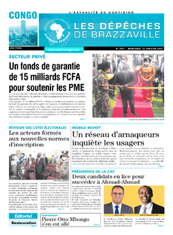 Les Dépêches de Brazzaville : Édition brazzaville du 13 janvier 2021