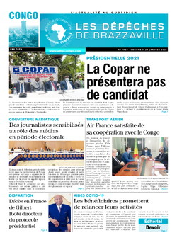 Les Dépêches de Brazzaville : Édition brazzaville du 29 janvier 2021