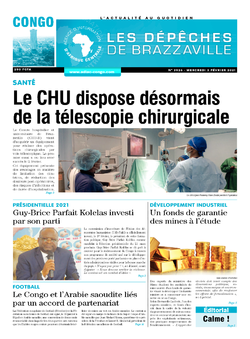 Les Dépêches de Brazzaville : Édition brazzaville du 03 février 2021