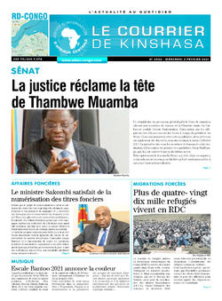Les Dépêches de Brazzaville : Édition brazzaville du 03 février 2021