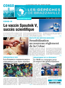 Les Dépêches de Brazzaville : Édition brazzaville du 04 février 2021