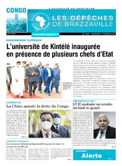 Les Dépêches de Brazzaville : Édition brazzaville du 05 février 2021