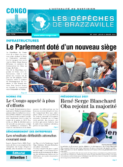 Les Dépêches de Brazzaville : Édition brazzaville du 04 mars 2021