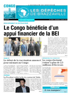 Les Dépêches de Brazzaville : Édition brazzaville du 05 mars 2021
